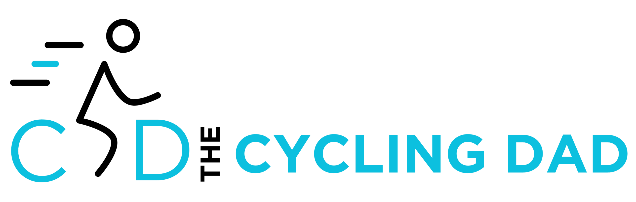 Zeichnung eines Fahrrad mit dem Schriftzug "The Cycling Dad"